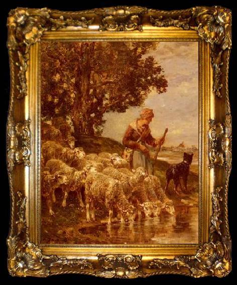 framed  unknow artist Sheep 152, ta009-2